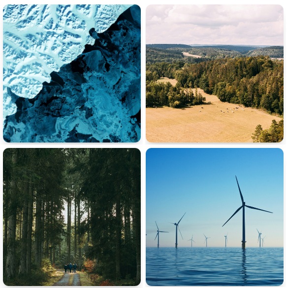 Vignette d'images liées aux changements climatiques