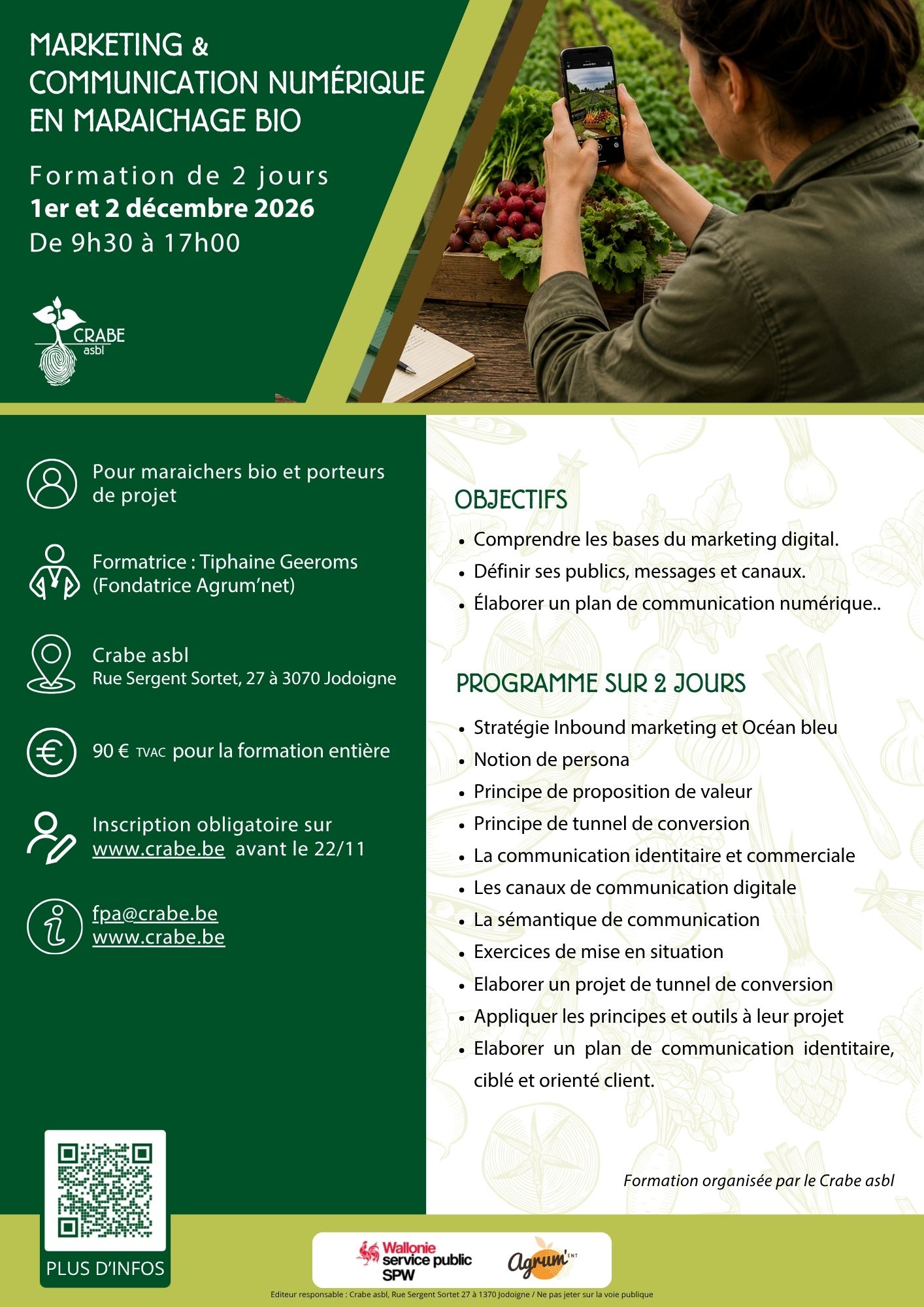  Marketing et communication numérique en maraîchage bio